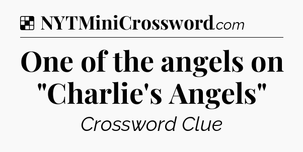 Solution: One of the angels on 