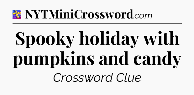 Spooky holiday with pumpkins and candy Codycross