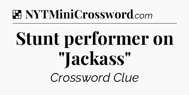 Solution: Stunt performer on 