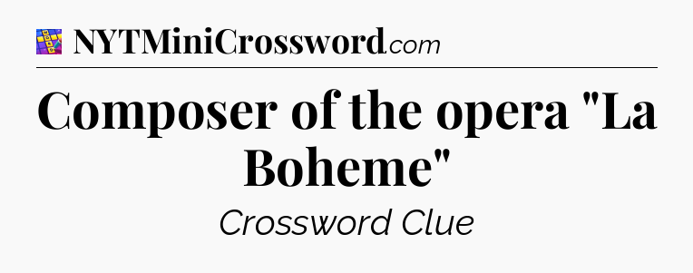 Composer of the opera 