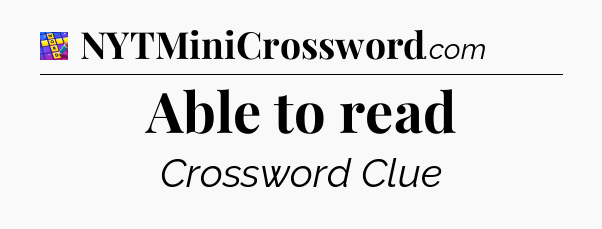 Able to read Codycross