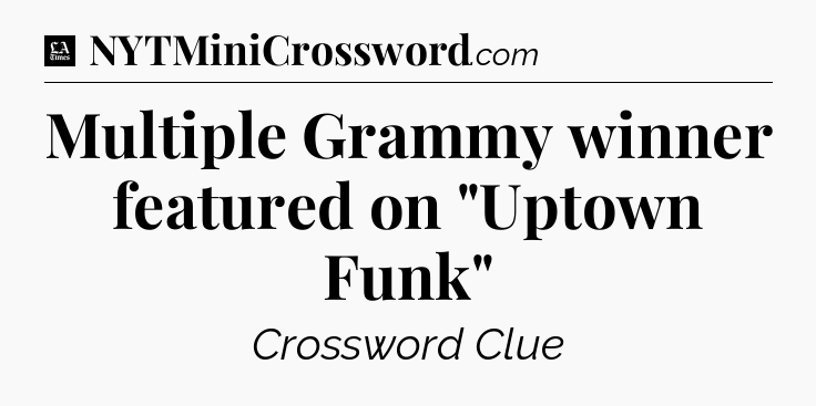 Multiple Grammy winner featured on 