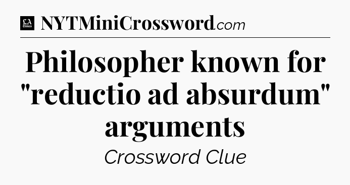 Philosopher known for 