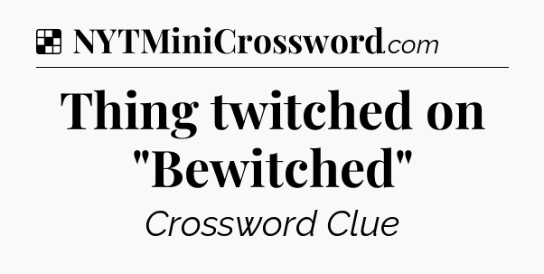 Solution: Thing twitched on 