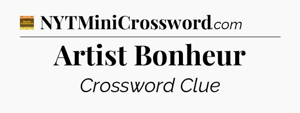 Artist Bonheur - Eugene Sheffer Crossword
