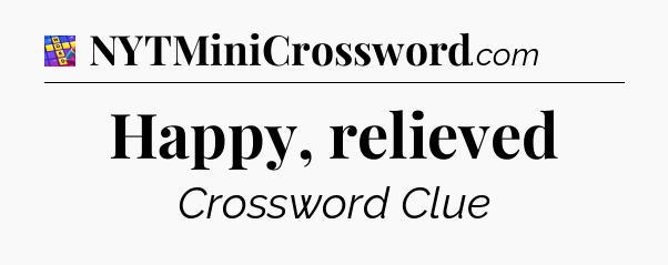 Happy, relieved Codycross