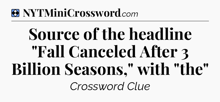 Solution: Source of the headline 