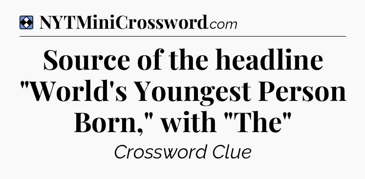 Solution: Source of the headline 