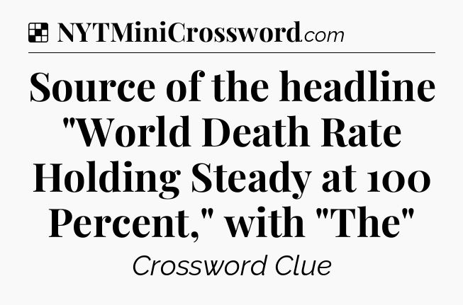 Solution: Source of the headline 