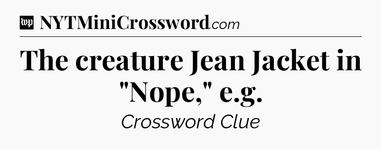 The creature Jean Jacket in 