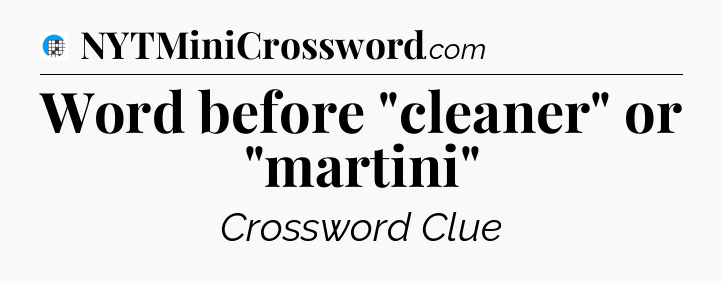 Word before 