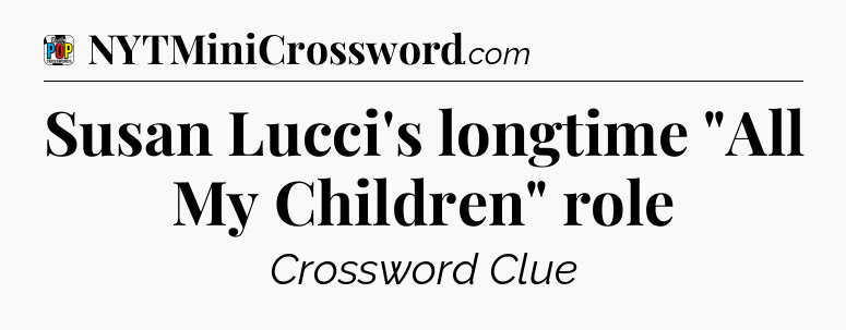 Susan Lucci's longtime 
