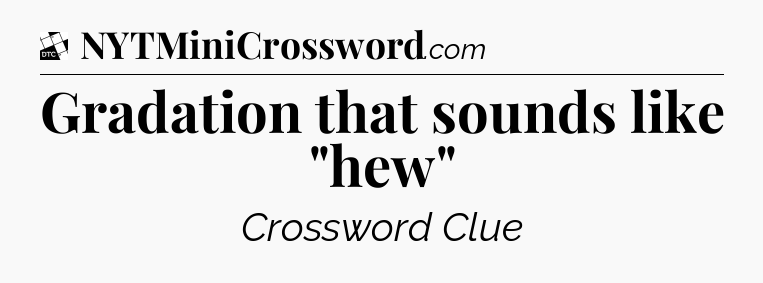 Gradation that sounds like 