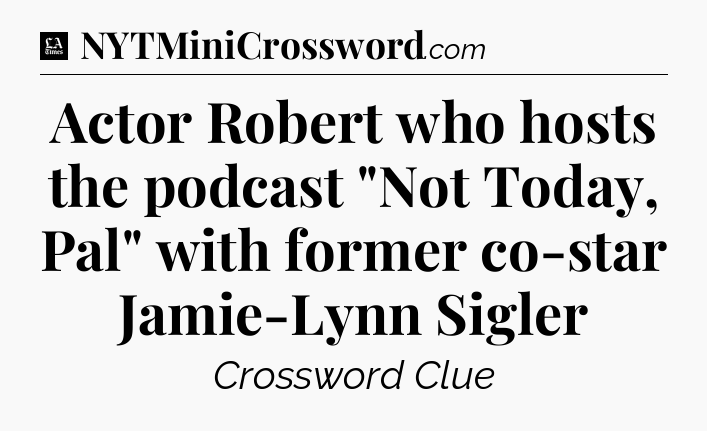 Actor Robert who hosts the podcast 