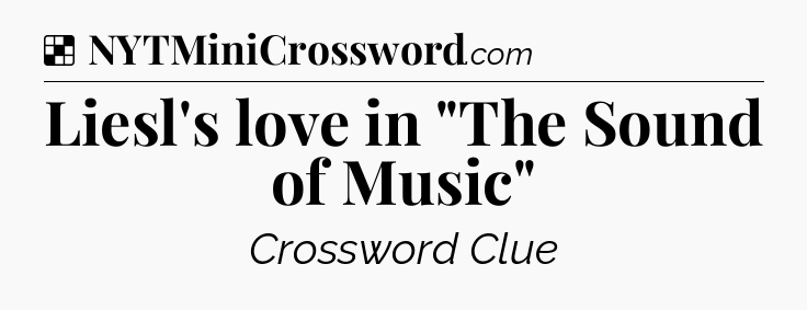 Solution: Liesl's love in 