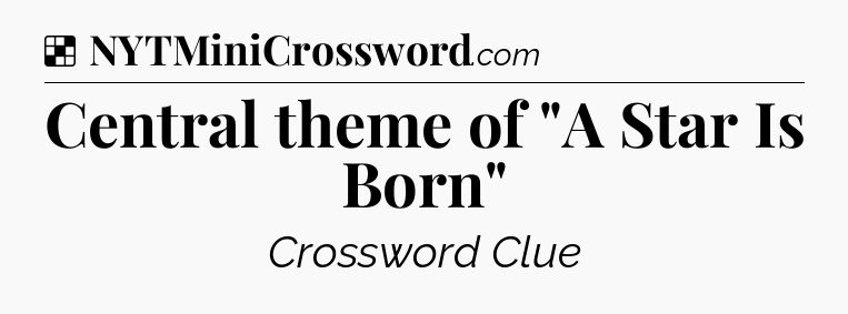 Solution: Central theme of 