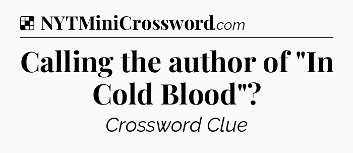 Solution: Calling the author of 