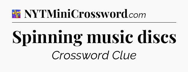 Spinning music discs Codycross