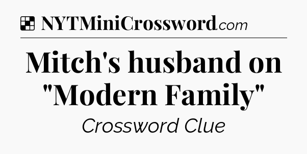 Solution: Mitch's husband on 