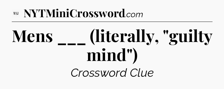 Mens ___ (literally, 