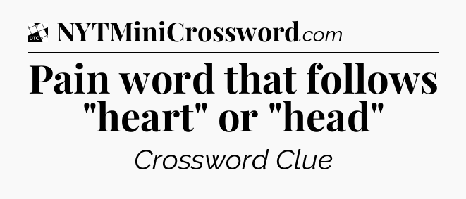 Pain word that follows 