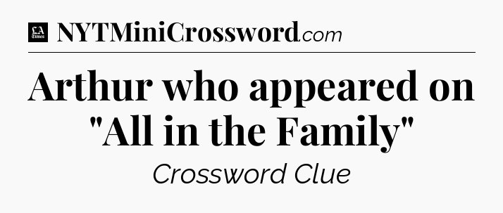 Arthur who appeared on 