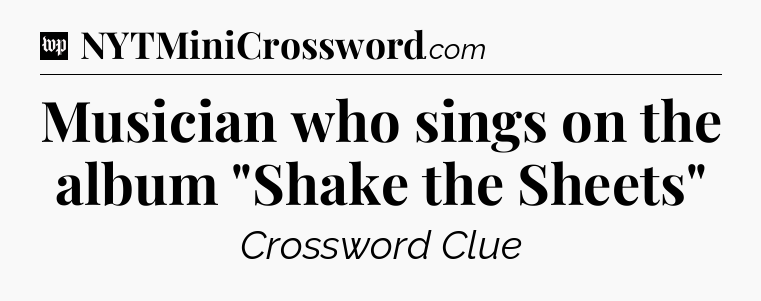 Musician who sings on the album 