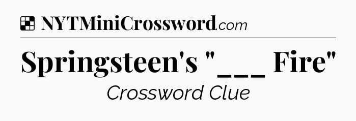 Solution: Springsteen's 
