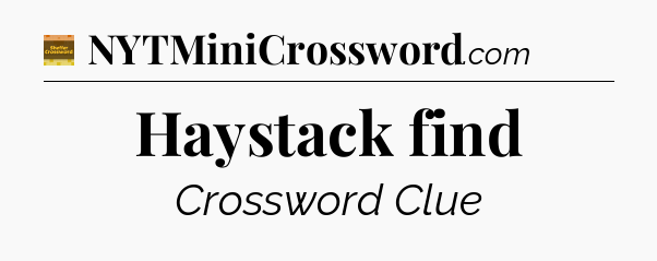 Haystack find - Eugene Sheffer Crossword