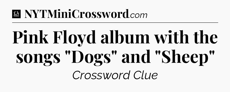 Pink Floyd album with the songs 