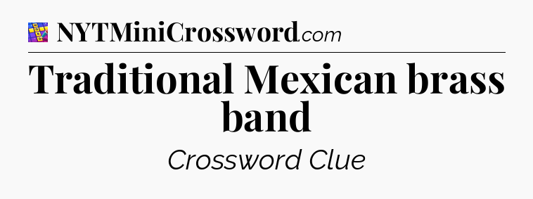 Traditional Mexican brass band Codycross