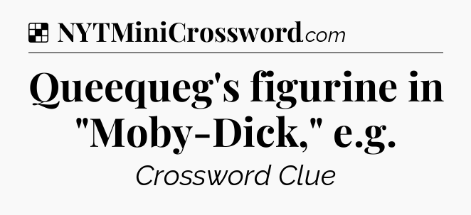 Solution: Queequeg's figurine in 