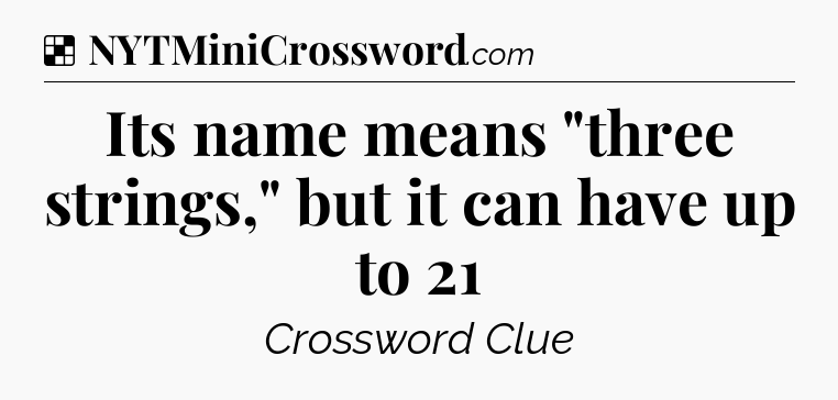 Solution: Its name means 