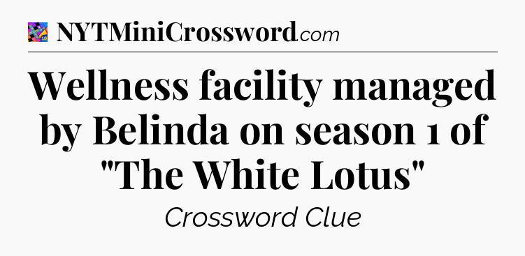 Wellness facility managed by Belinda on season 1 of 