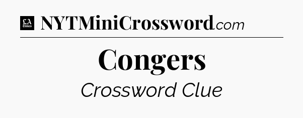 Congers - LA Times Crossword