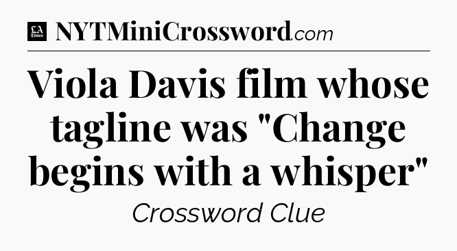 Viola Davis film whose tagline was 