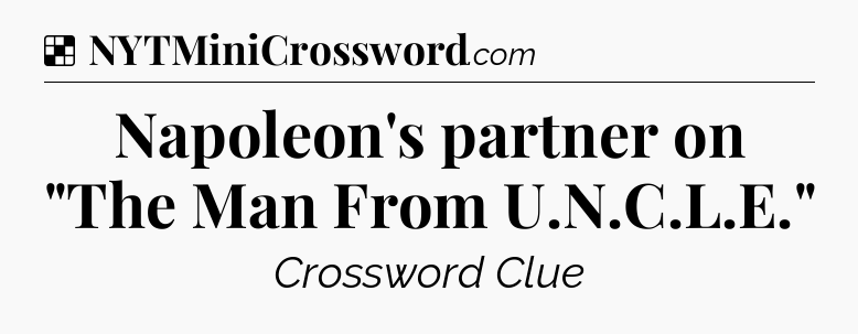 Solution: Napoleon's partner on 