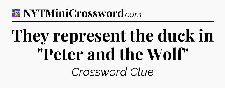 They represent the duck in 