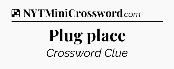 Solution: Plug place - NYT Crossword
