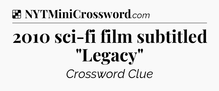 Solution: 2010 sci-fi film subtitled 