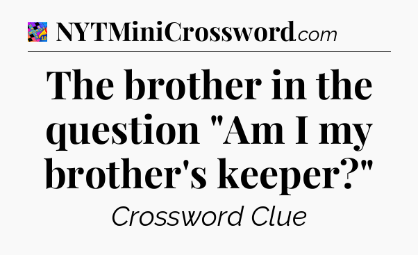 The brother in the question 