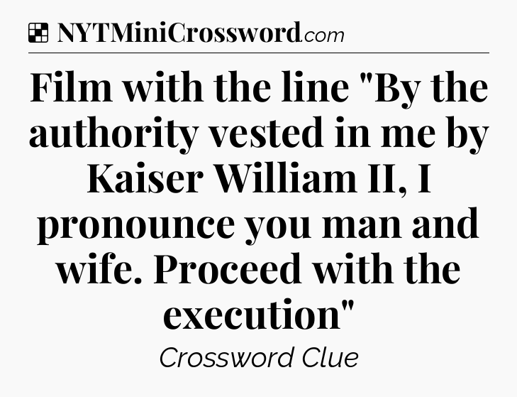 Solution: Film with the line 