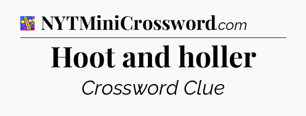 Hoot and holler Codycross