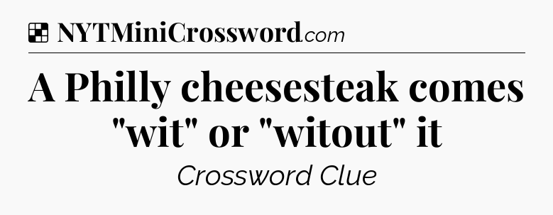 Solution: A Philly cheesesteak comes 