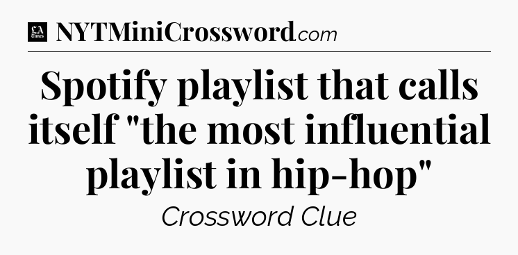 Spotify playlist that calls itself 