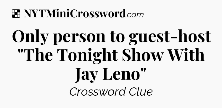 Solution: Only person to guest-host 