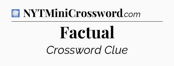 Factual Puzzle Page Crossword Clue
