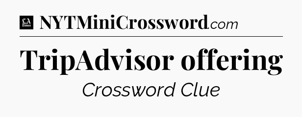 TripAdvisor offering - LA Times Crossword