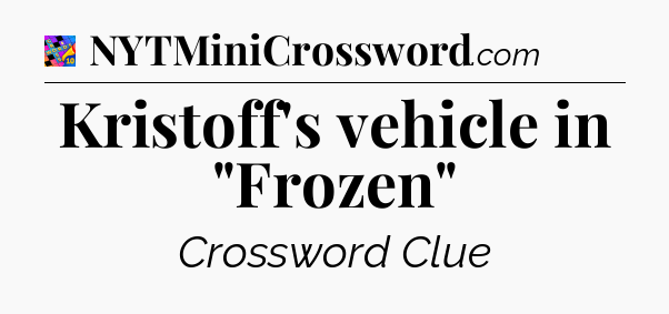 Kristoff's vehicle in 