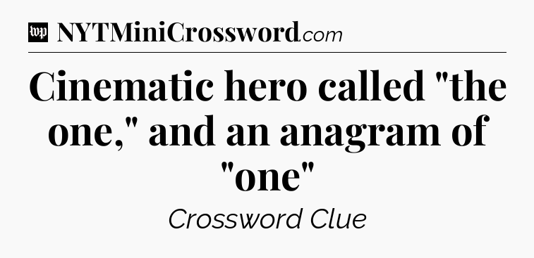 Cinematic hero called 